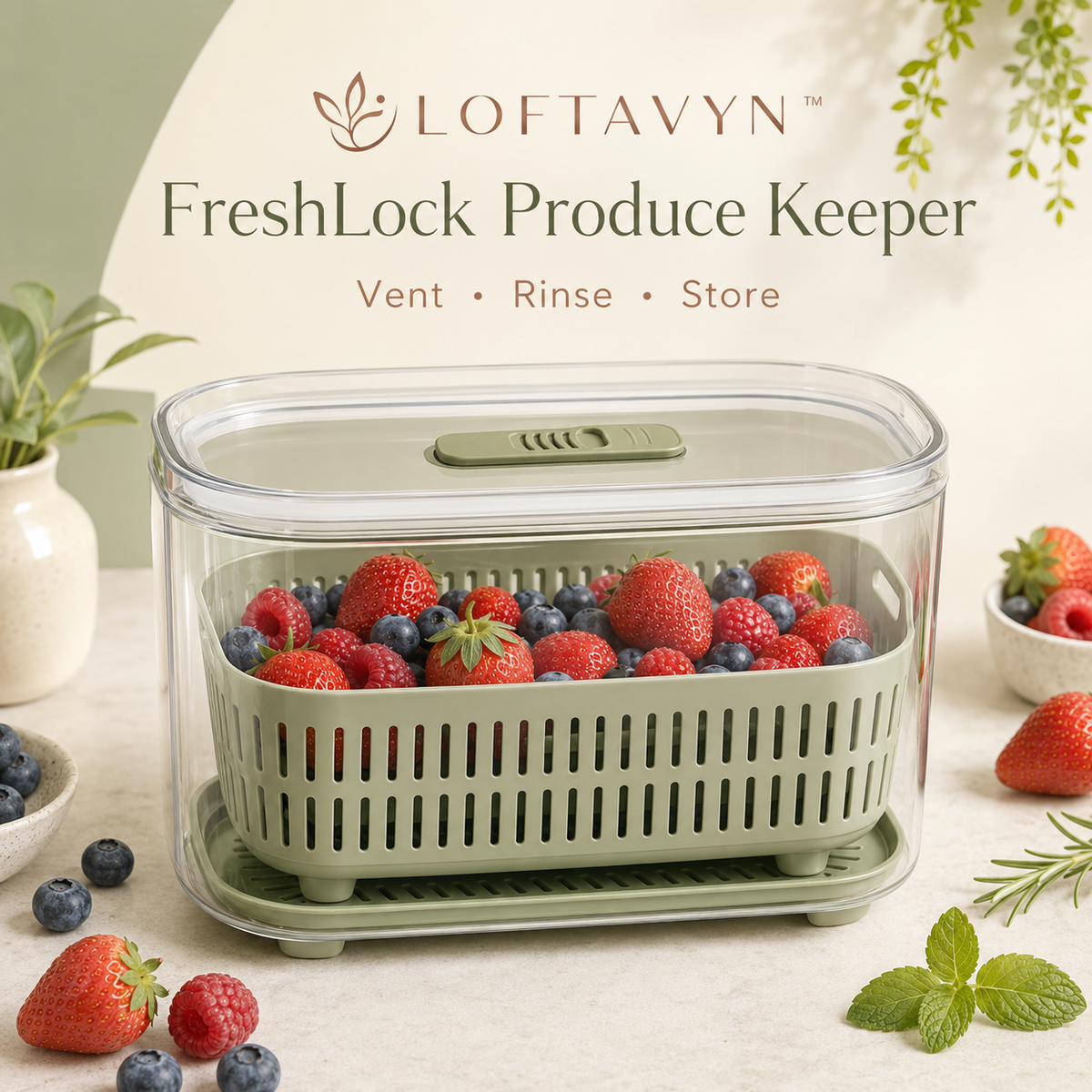 LOFTAVYN FreshLock Produce Keeper
