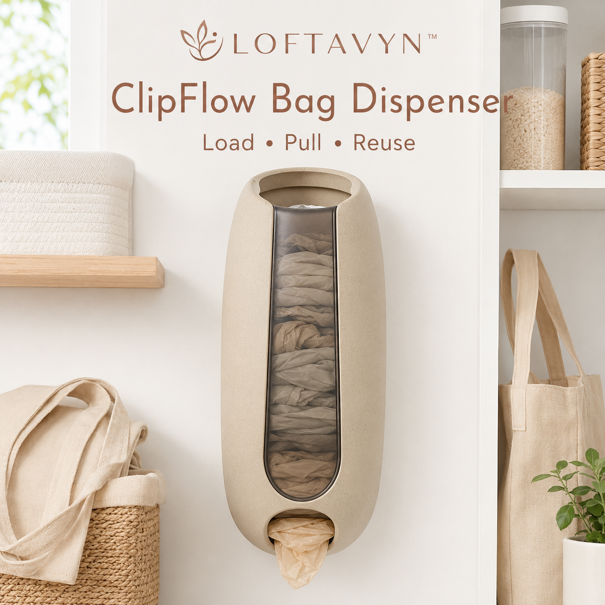 LOFTAVYN ClipFlow Bag Dispenser