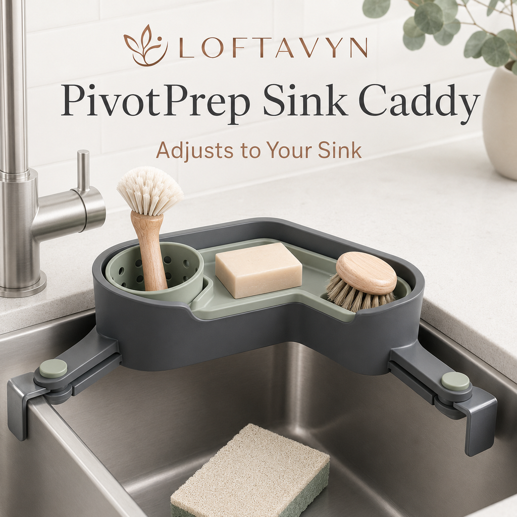 LOFTAVYN PivotPrep Adjustable Sink Caddy
